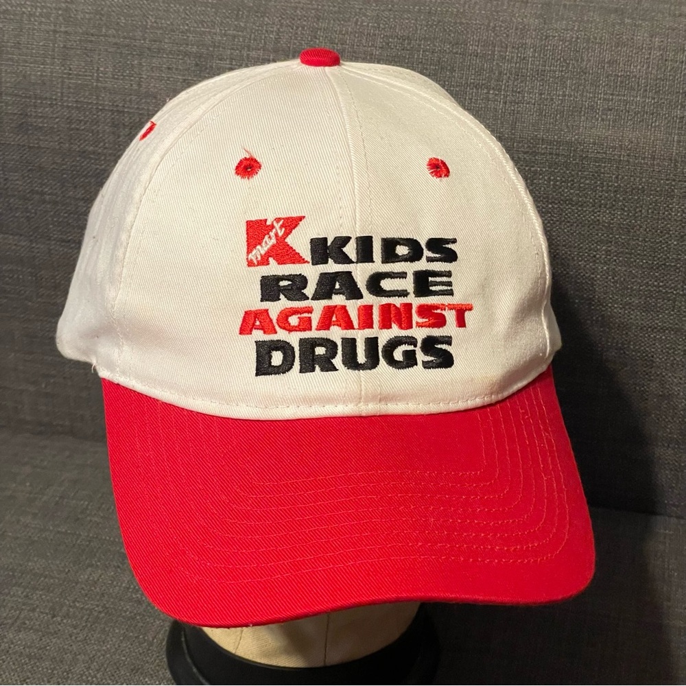 Vintage K-Mart Hat Adjustable 80s 90s Kids Race Against Drugs Snapback Cap